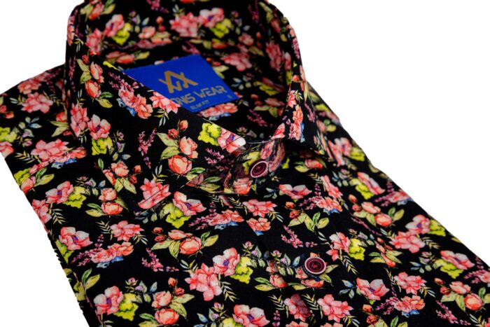 Cămașă Bărbați Flori Sălbatice - Cămașă casual - Cămașă bărbați elegantă - Adonis Wear
