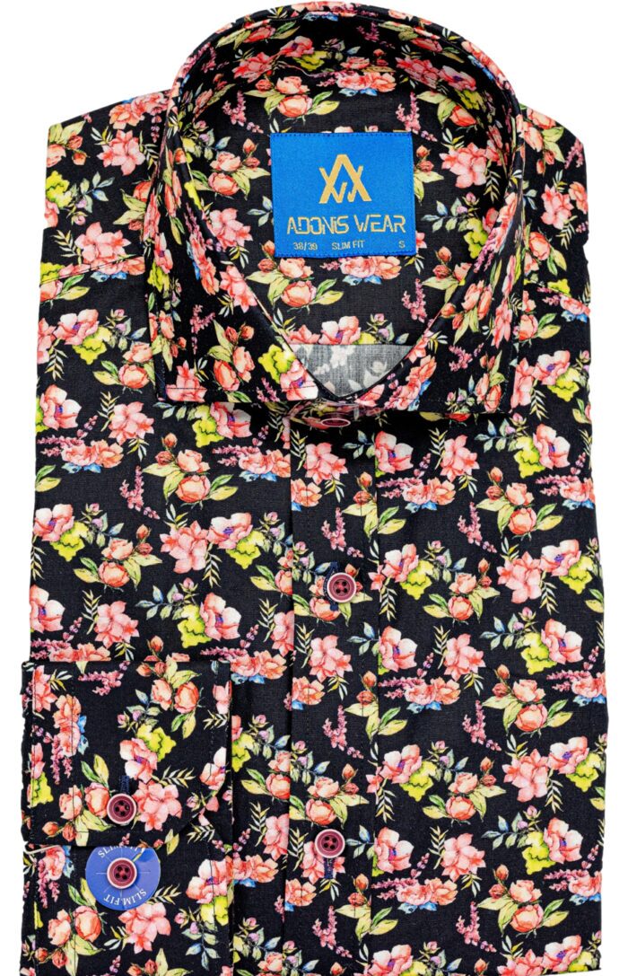 Cămașă Bărbați Flori Sălbatice - Cămașă casual - Cămașă bărbați elegantă - Adonis Wear