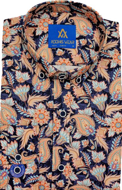 Cămașă Bărbați Golden Leaves - Cămașă casual - Cămașă bărbați elegantă - Adonis Wear