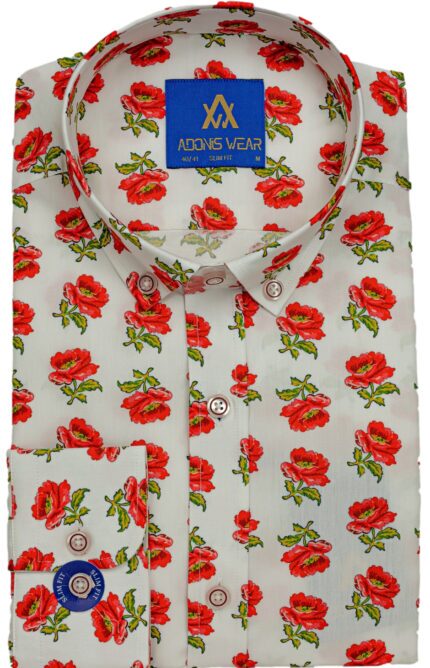 Cămașă Bărbați În Numele Trandafirului - Cămașă casual - Cămașă bărbați elegantă - Adonis Wear